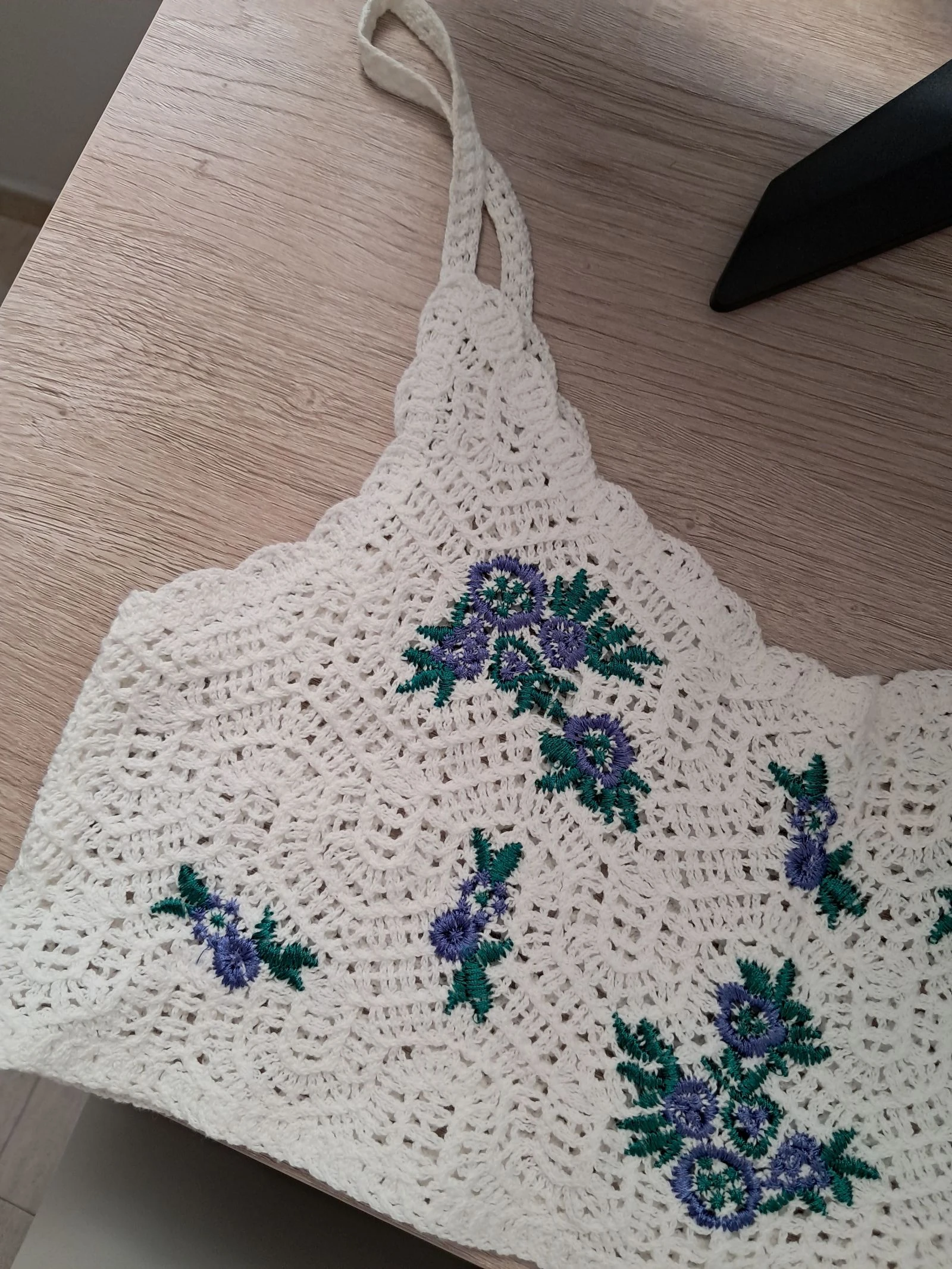 Top crop de crochê – photo 2